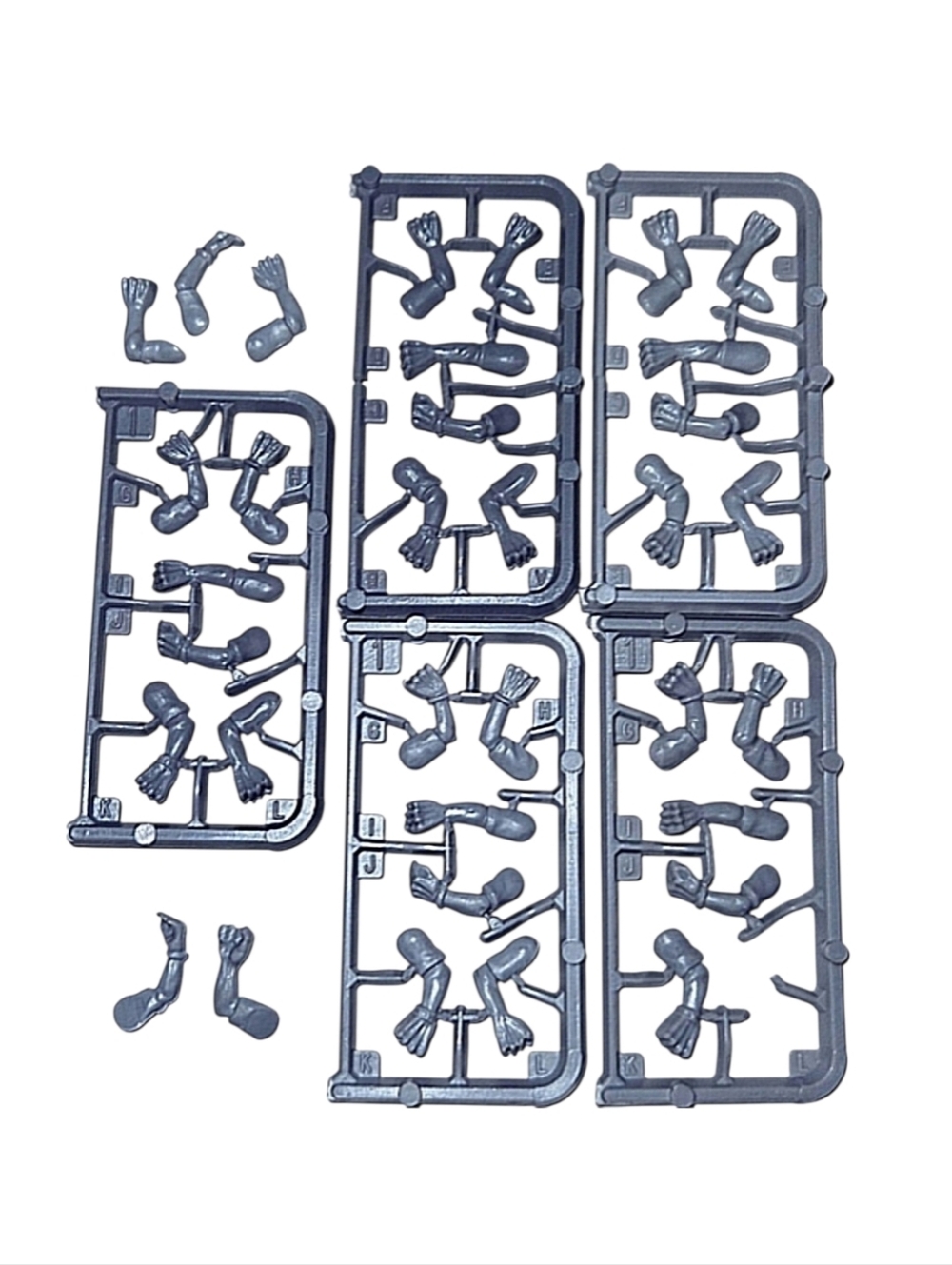 Vintage Warhammer 40K Rogue Trader Space Orks Arms Sprue 1991 34 Arms Plastic